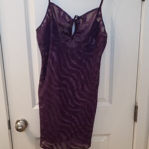 Gilligan & O'Malley Deep Purple Sheer Lingerie